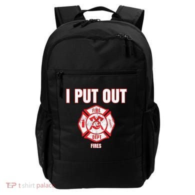 Halloween Costume Funny Firefighter I Put Out Fires Firemen Backpack