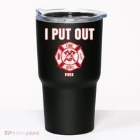 Halloween Costume Funny Firefighter I Put Out Fires Firemen Tumbler thumb 0