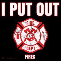 Halloween Costume Funny Firefighter I Put Out Fires Firemen Mousepad thumb 1