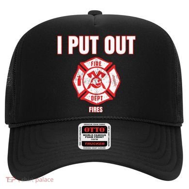 Halloween Costume Funny Firefighter I Put Out Fires Firemen Hat