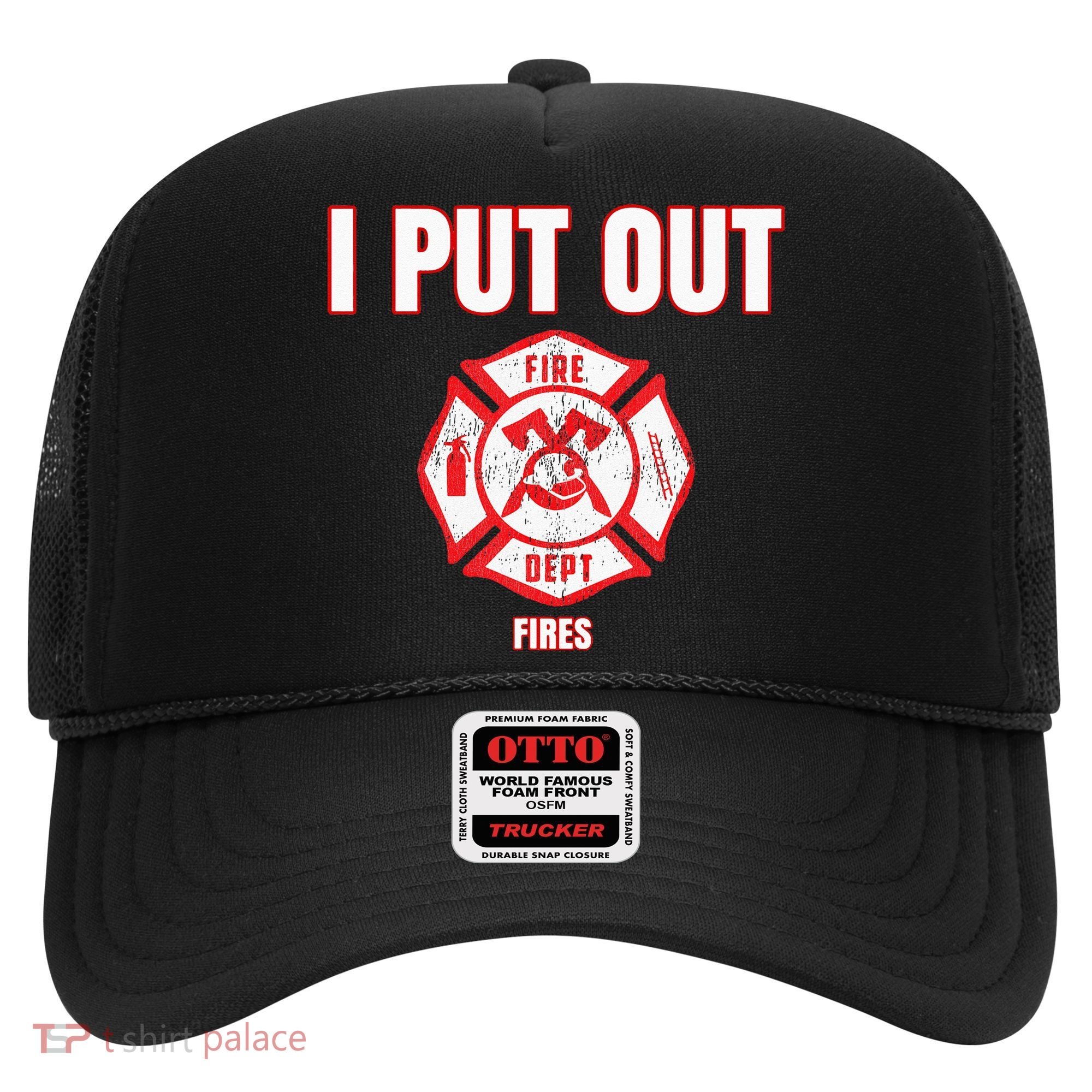 Halloween Costume Funny Firefighter I Put Out Fires Firemen Hat