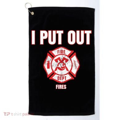 Halloween Costume Funny Firefighter I Put Out Fires Firemen Golf Towel