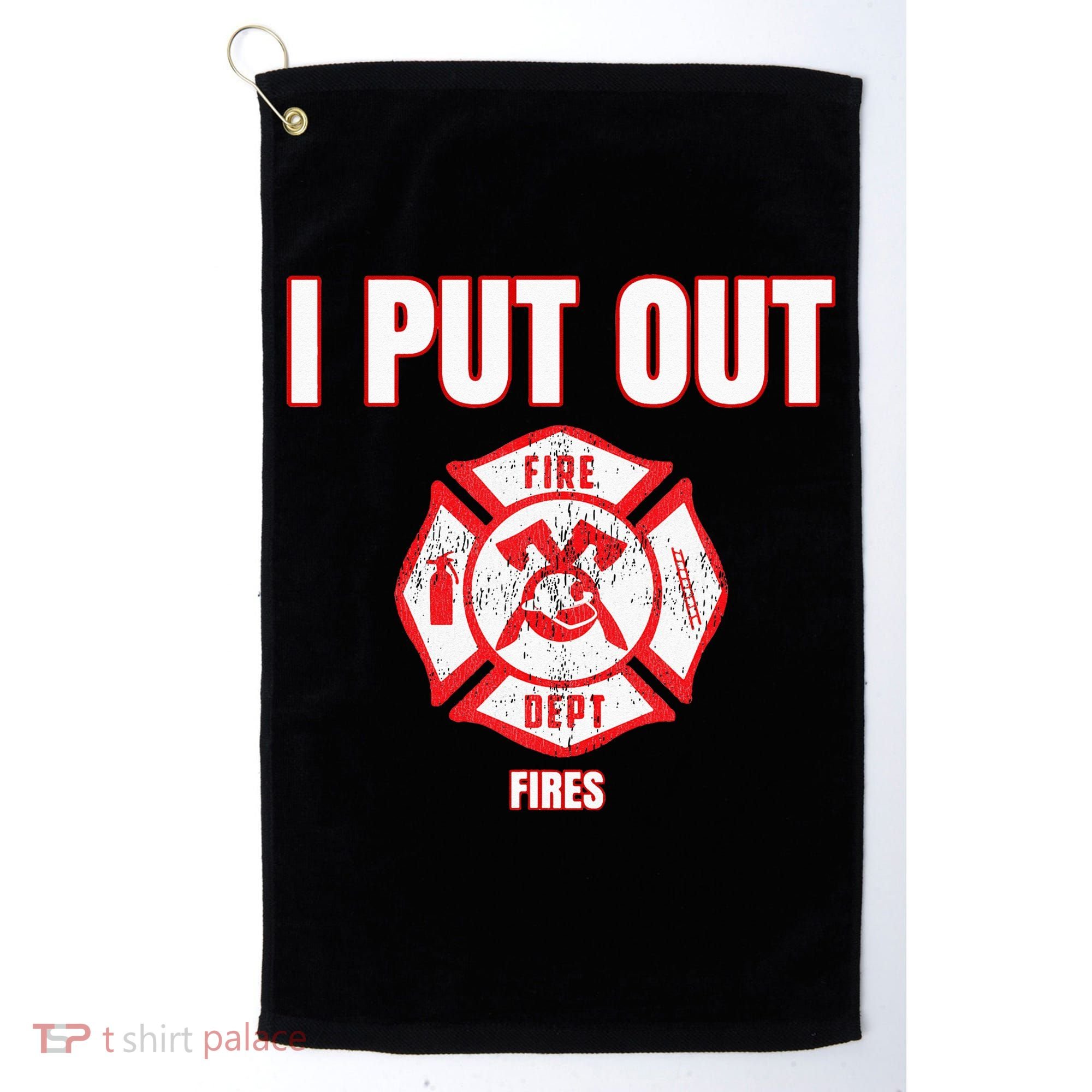 Halloween Costume Funny Firefighter I Put Out Fires Firemen Golf Towel