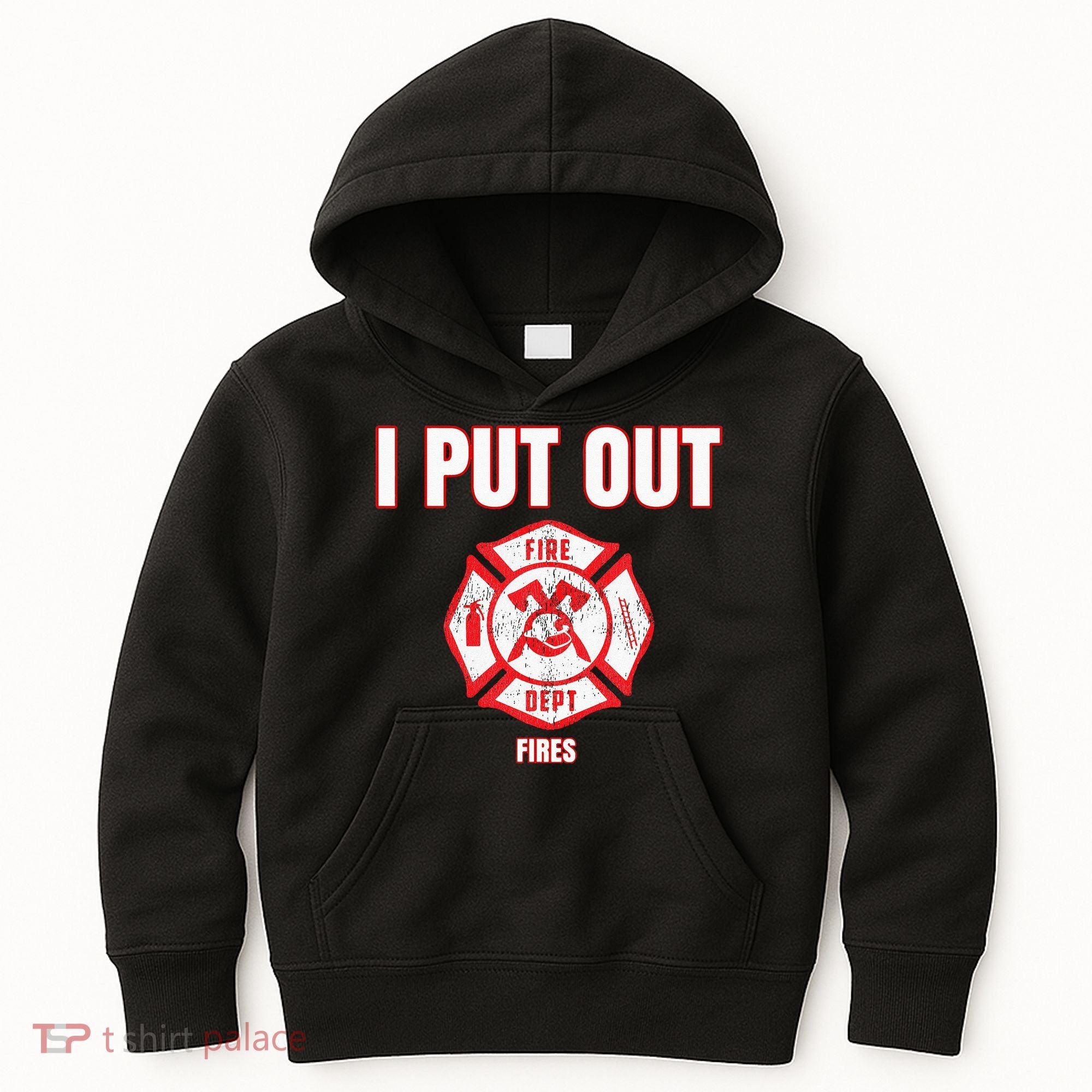 Halloween Costume Funny Firefighter I Put Out Fires Firemen Kids Hoodie