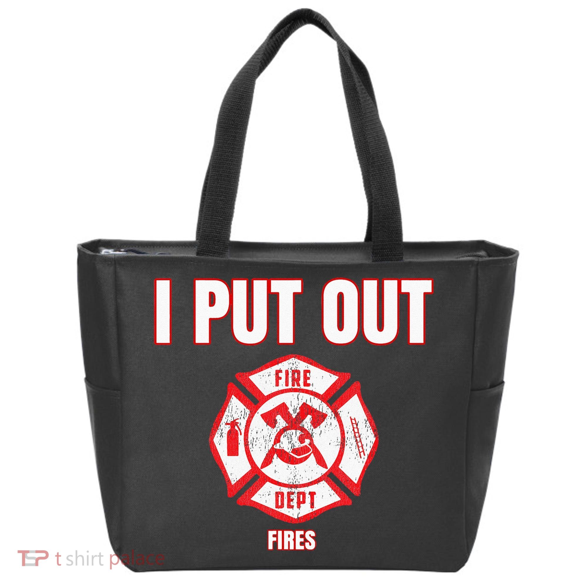 Halloween Costume Funny Firefighter I Put Out Fires Firemen Tote Bag