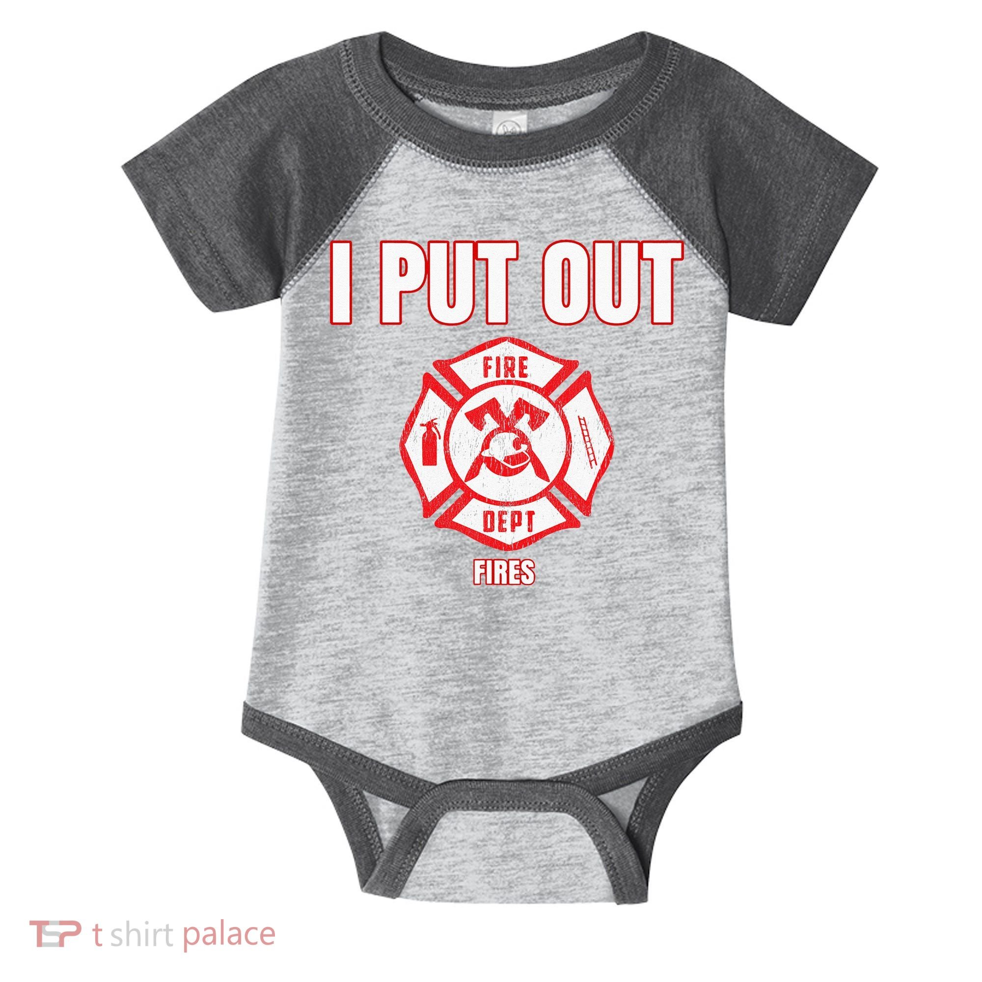 Halloween Costume Funny Firefighter I Put Out Fires Firemen Infant Baby Jersey Bodysuit