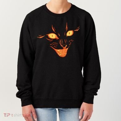 Halloween Cat Face Women's Sweatshirt