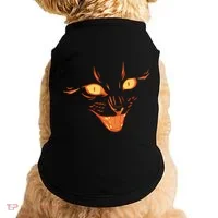 Halloween Cat Face Doggie Tank thumb 0
