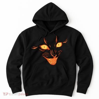 Halloween Cat Face Hoodie