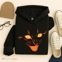 Halloween Cat Face Hoodie thumb 4