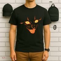 Halloween Cat Face T-Shirt thumb 6