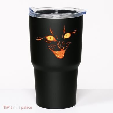 Halloween Cat Face Tumbler