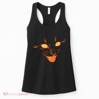 Halloween Cat Face Women's Tank Top thumb 0