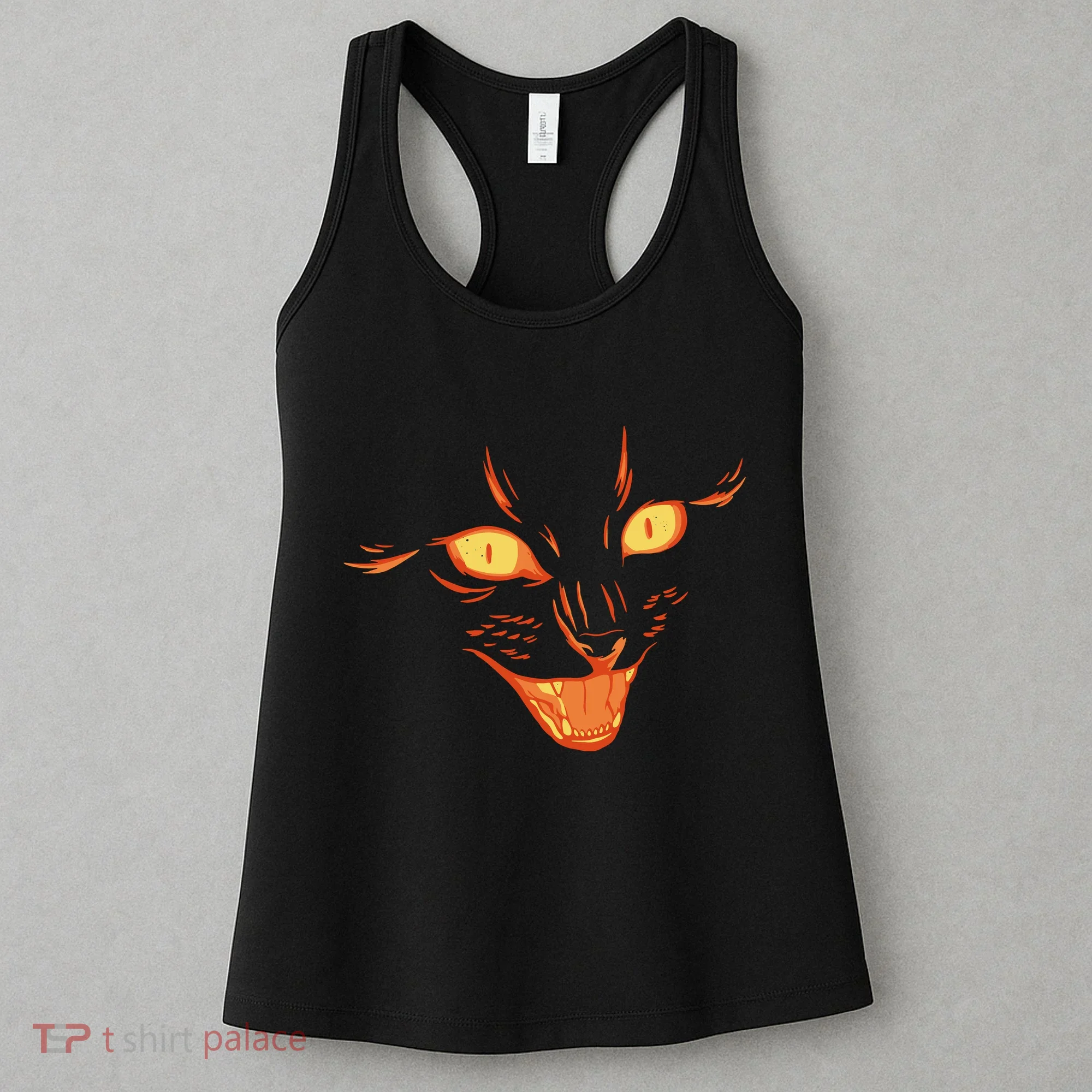 Halloween Cat Face Women's Tank Top