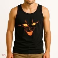 Halloween Cat Face Tank Top thumb 3