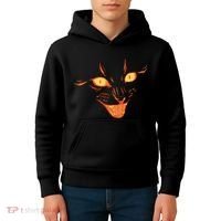Halloween Cat Face Kids Hoodie thumb 4