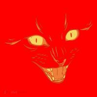 Halloween Cat Face Santa Hat thumb 1