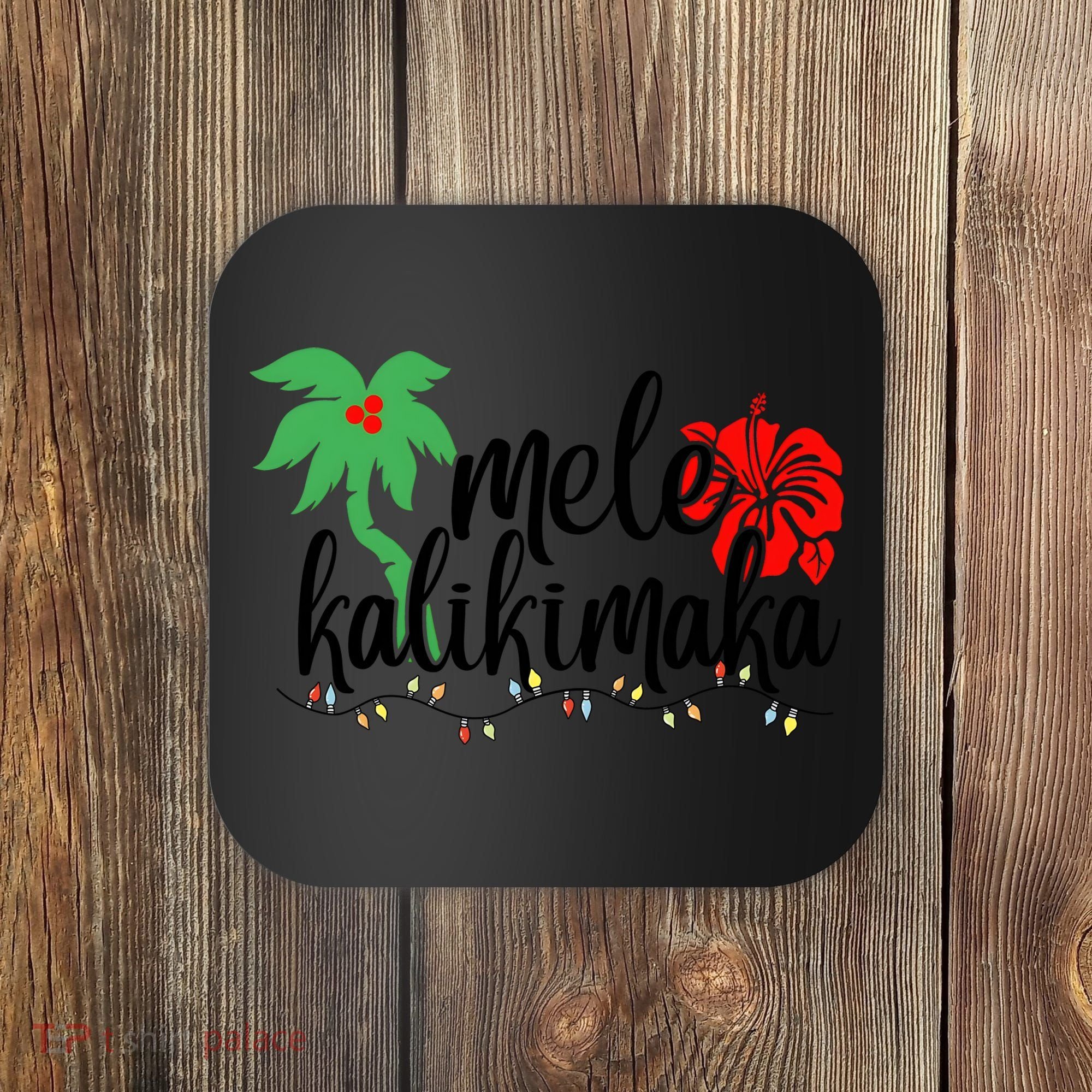 Hawaiian Christmas Family Mele Kalikimaka Coaster