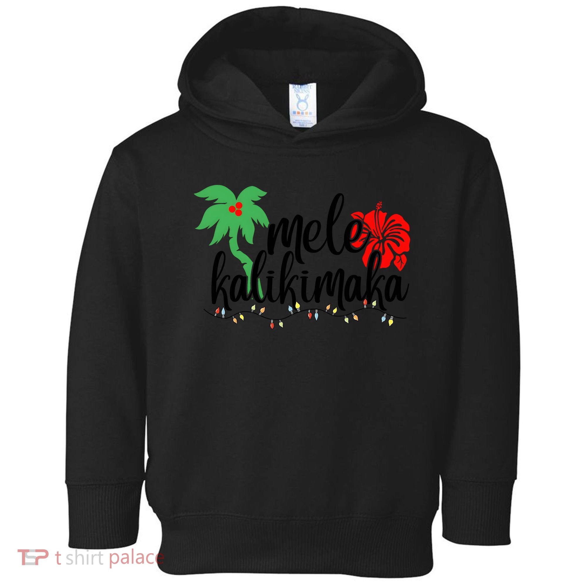 Hawaiian Christmas Family Mele Kalikimaka Toddler Hoodie
