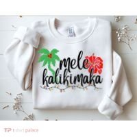 Hawaiian Christmas Family Mele Kalikimaka Sweatshirt thumb 2