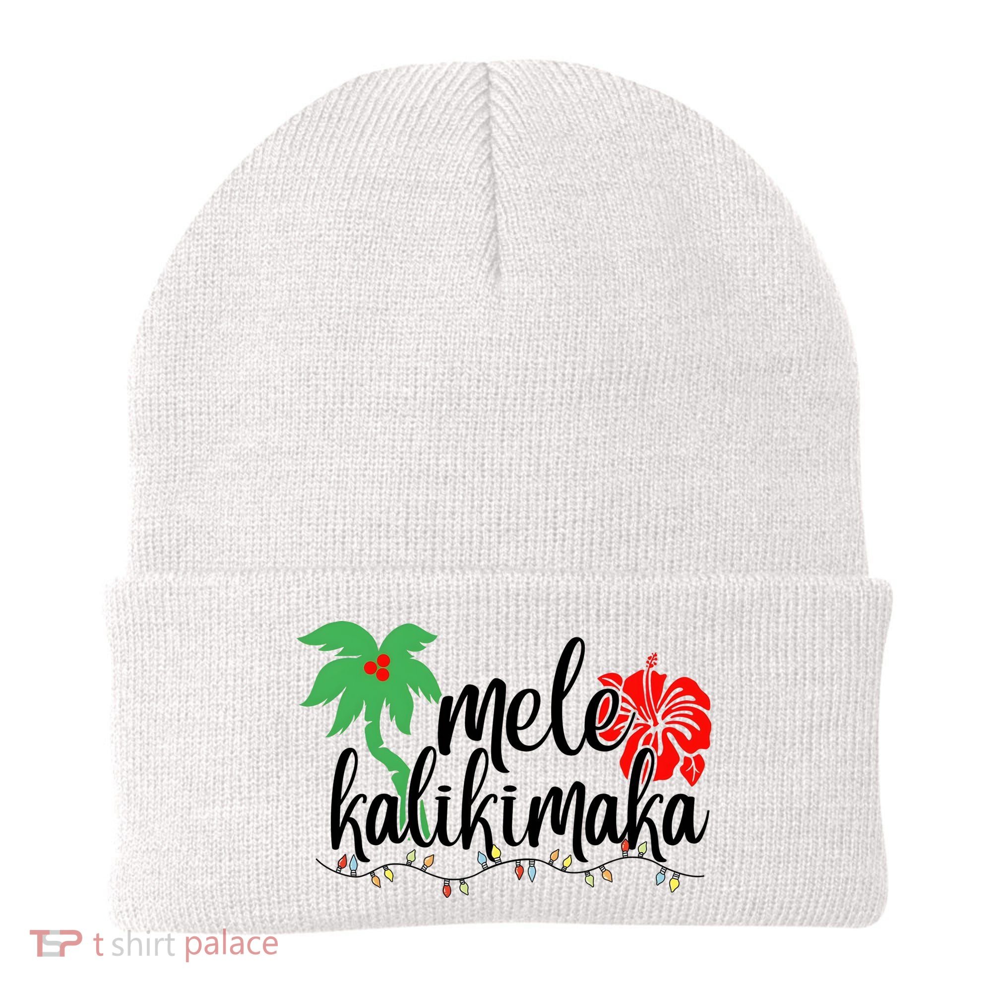 Hawaiian Christmas Family Mele Kalikimaka Beanie