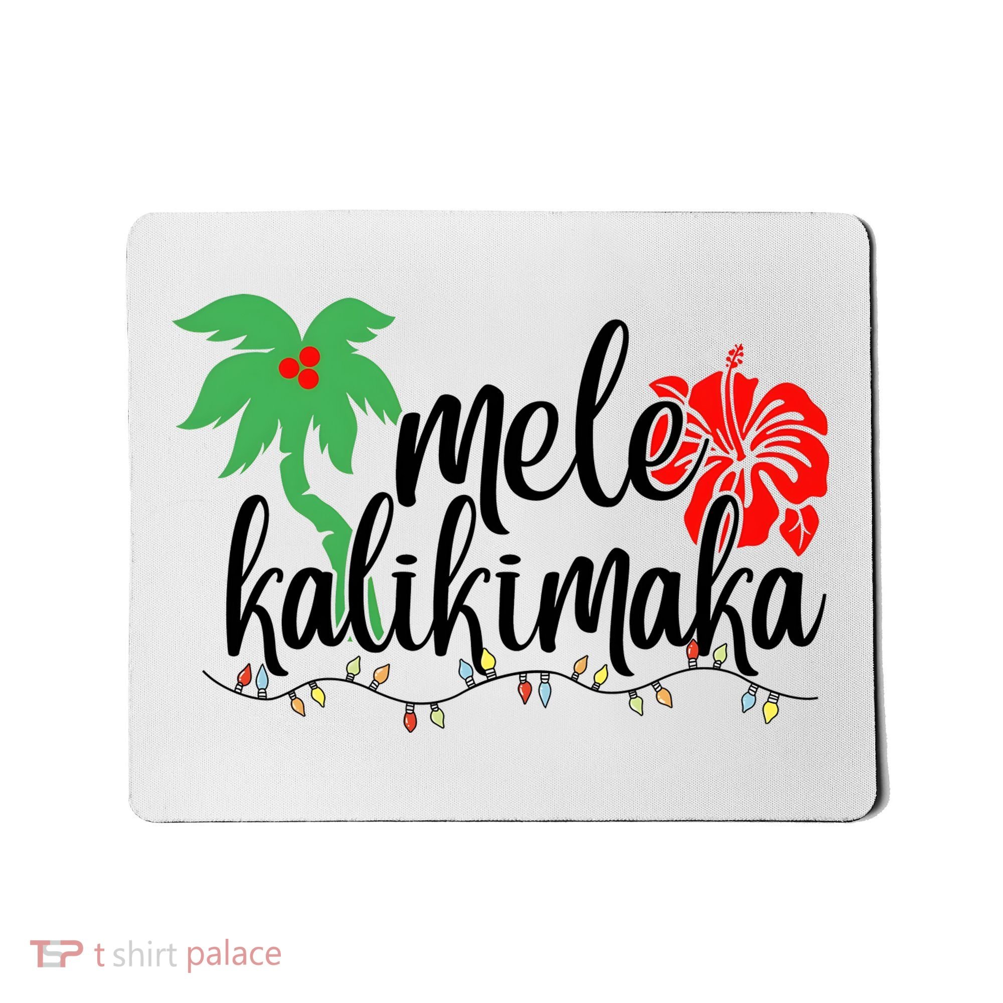 Hawaiian Christmas Family Mele Kalikimaka Mousepad
