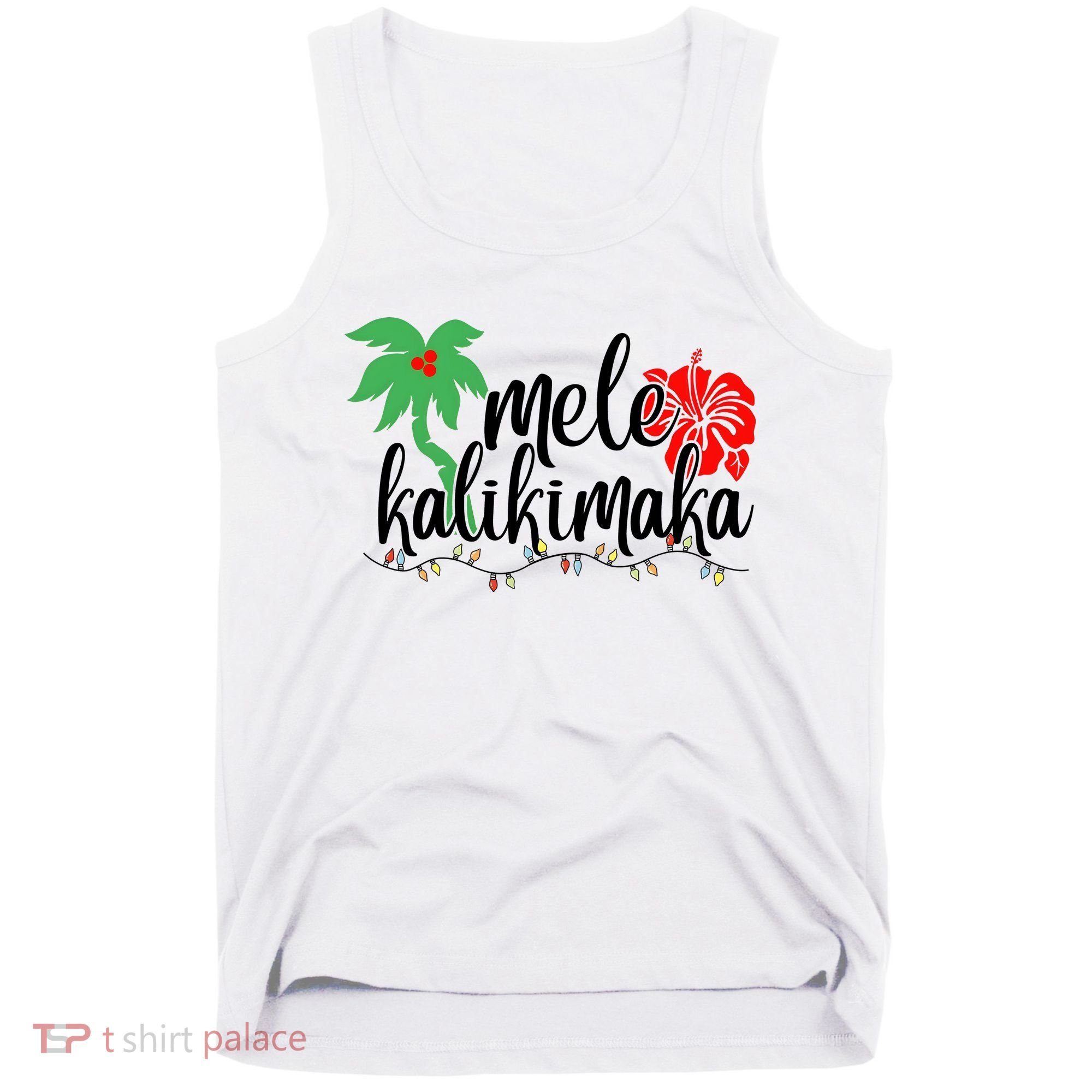 Hawaiian Christmas Family Mele Kalikimaka Tank Top