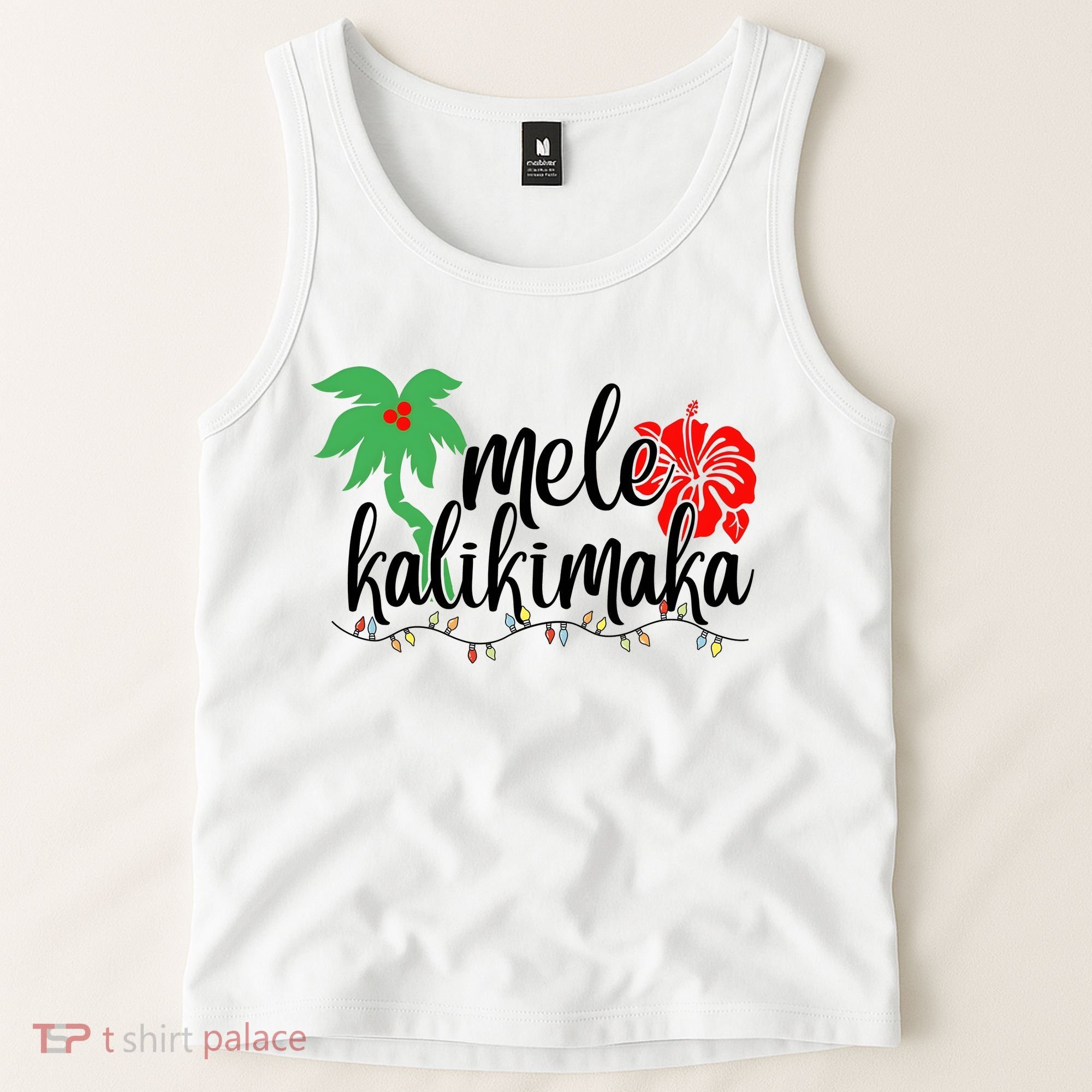 Hawaiian Christmas Family Mele Kalikimaka Tank Top