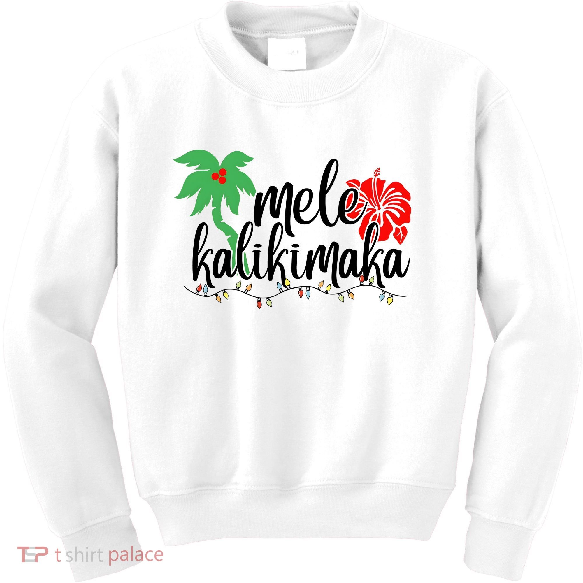 Hawaiian Christmas Family Mele Kalikimaka Kids Sweatshirt