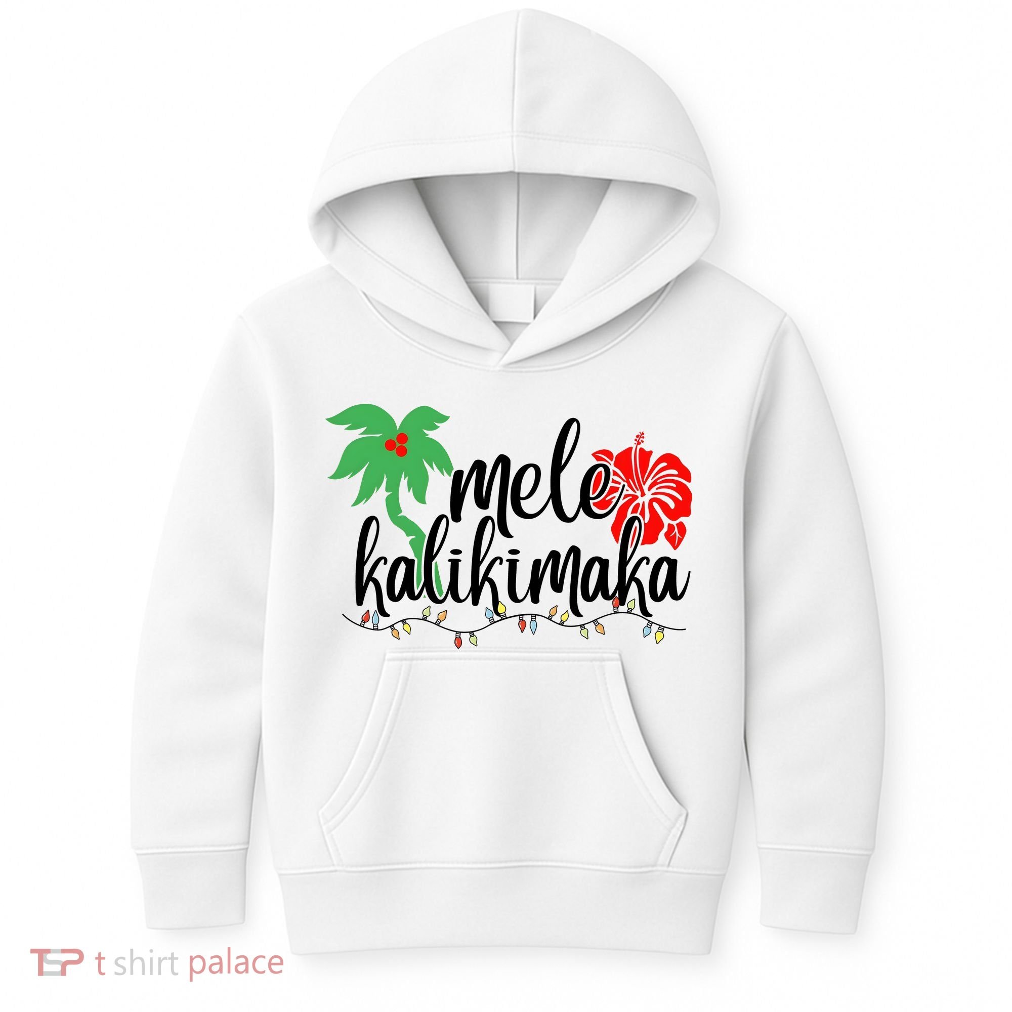 Hawaiian Christmas Family Mele Kalikimaka Kids Hoodie