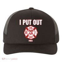 Halloween Costume Funny Firefighter I Put Out Fires Firemen Yupoong Adult 5-Panel Trucker Hat thumb 0