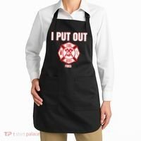 Halloween Costume Funny Firefighter I Put Out Fires Firemen Apron thumb 2