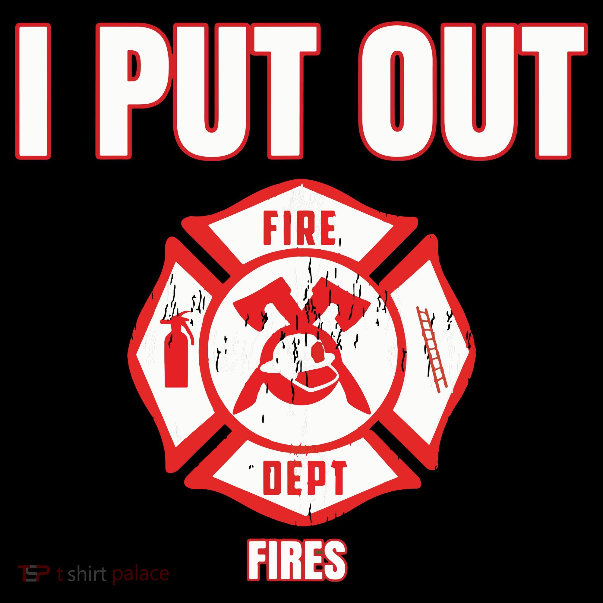 Halloween Costume Funny Firefighter I Put Out Fires Firemen T-Shirt
