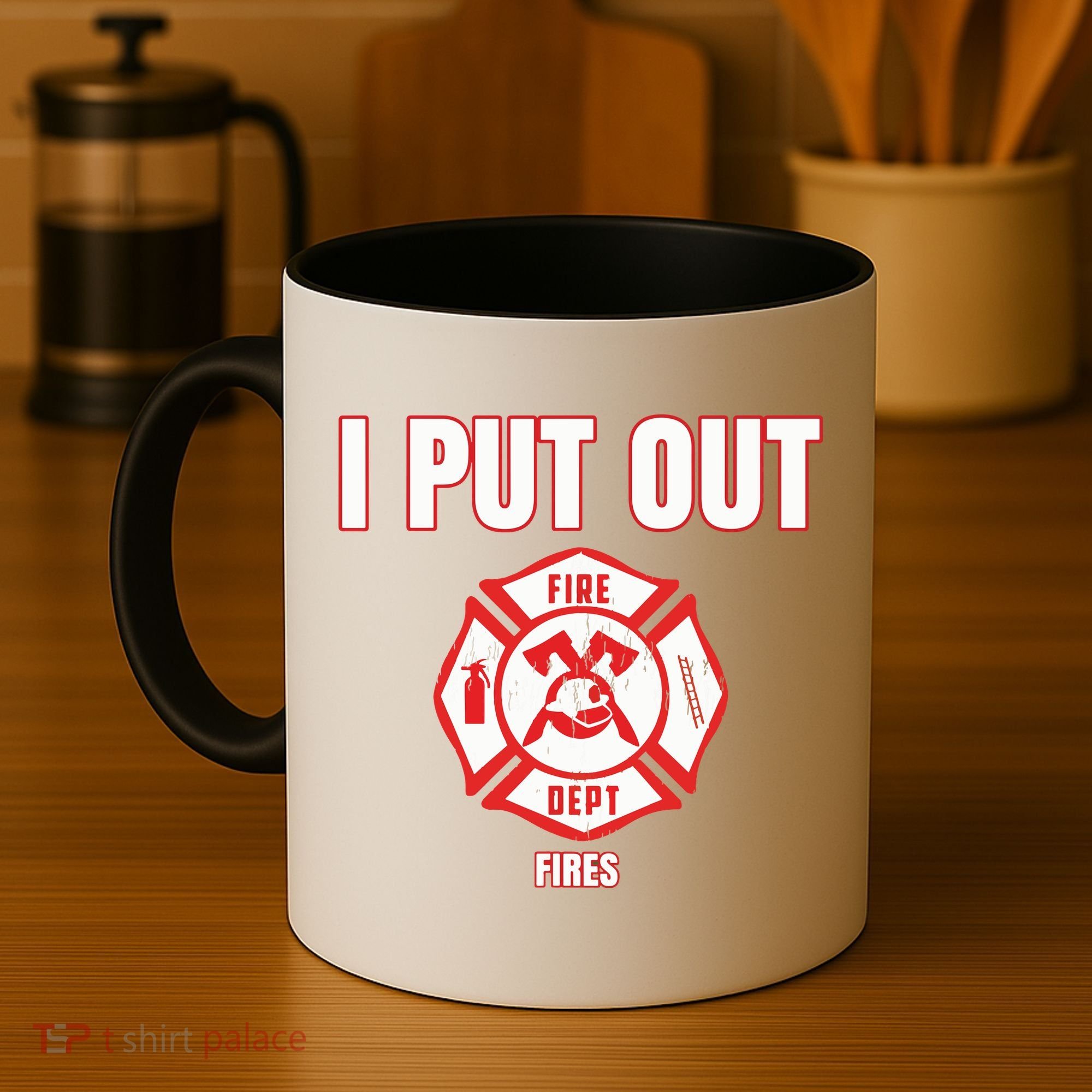 Halloween Costume Funny Firefighter I Put Out Fires Firemen Coffee Mug