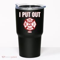 Halloween Costume Funny Firefighter I Put Out Fires Firemen Tumbler thumb 0