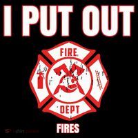 Halloween Costume Funny Firefighter I Put Out Fires Firemen Mousepad thumb 1