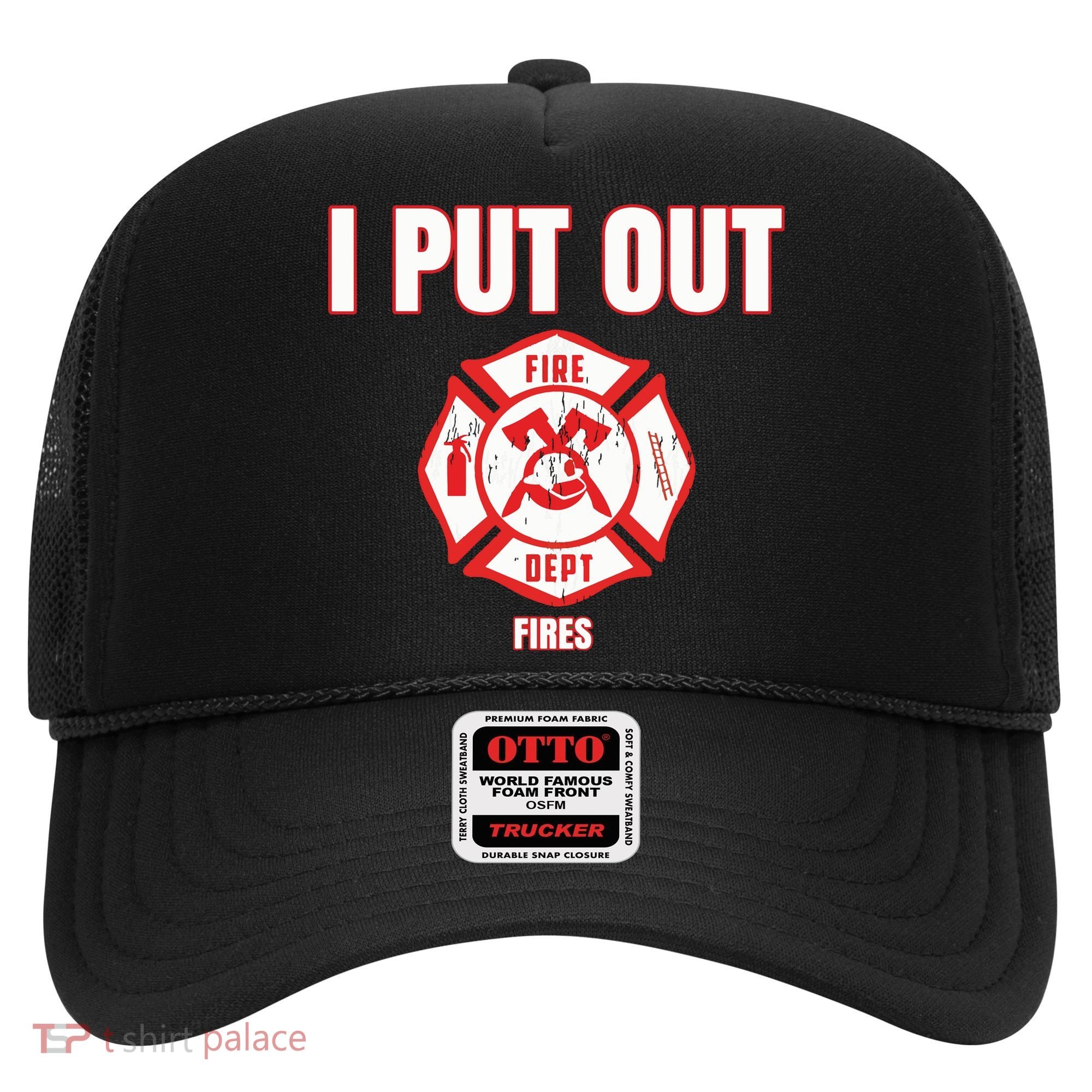 Halloween Costume Funny Firefighter I Put Out Fires Firemen Hat