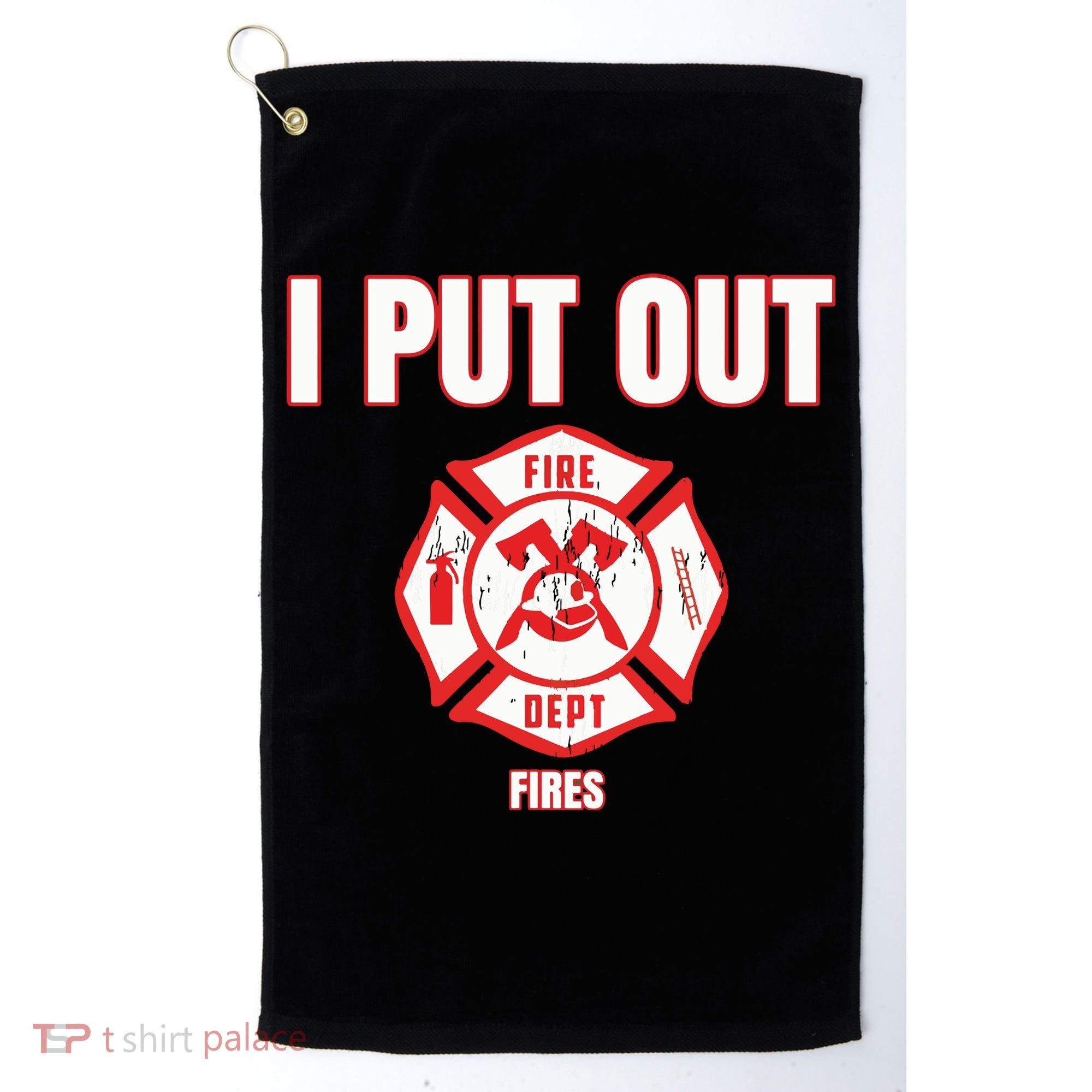 Halloween Costume Funny Firefighter I Put Out Fires Firemen Golf Towel