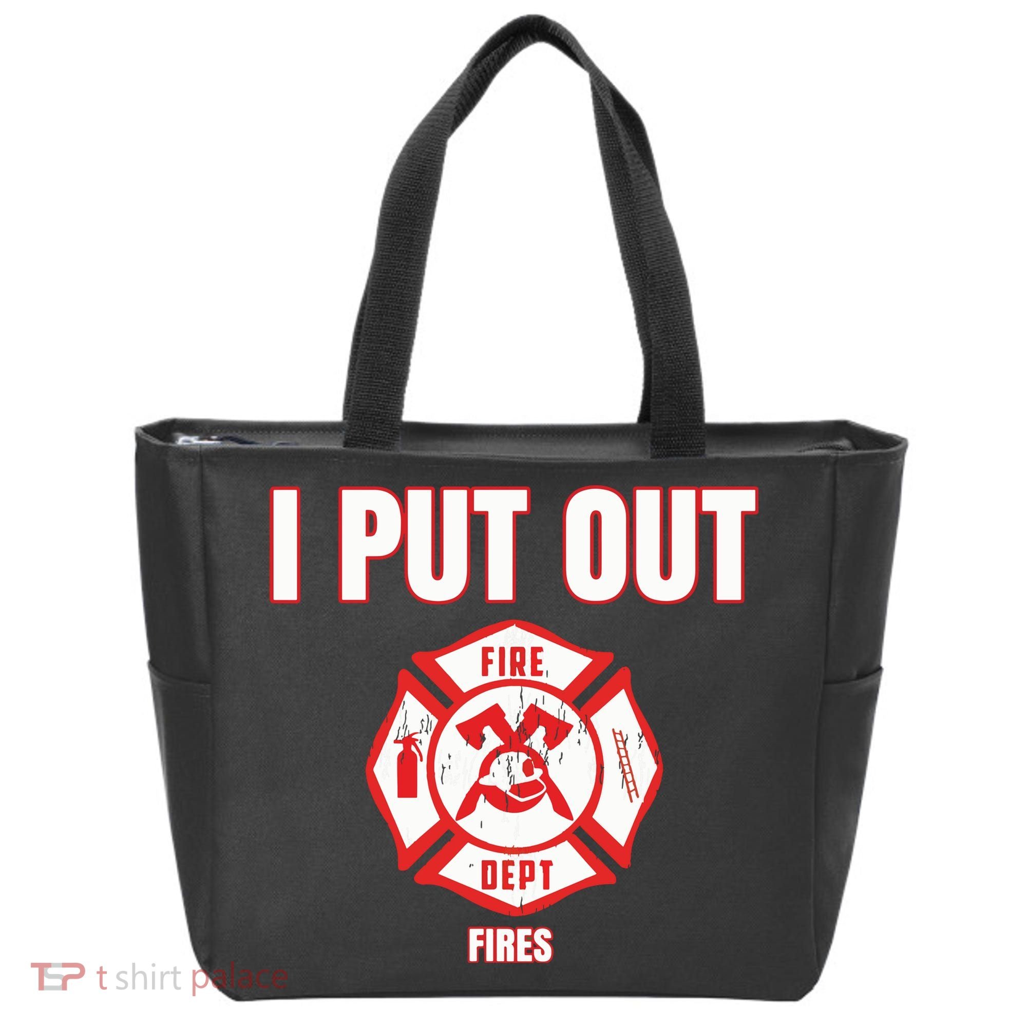 Halloween Costume Funny Firefighter I Put Out Fires Firemen Tote Bag