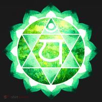 Heart Chakra Green Watercolor Lotus Mandala Yoga OM T-Shirt thumb 7