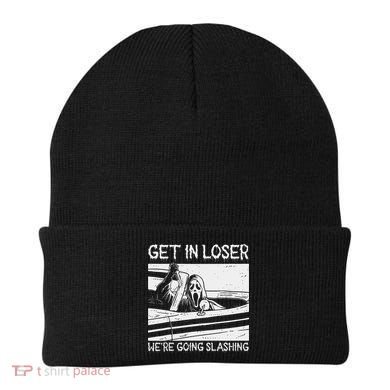 Horror Characters Get In Loser Were Going Slashing Beanie