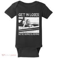 Horror Characters Get In Loser Were Going Slashing Baby Bodysuit thumb 0