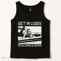 Horror Characters Get In Loser Were Going Slashing Tank Top thumb 2