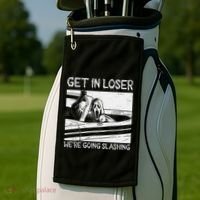 Horror Characters Get In Loser Were Going Slashing Golf Towel thumb 2
