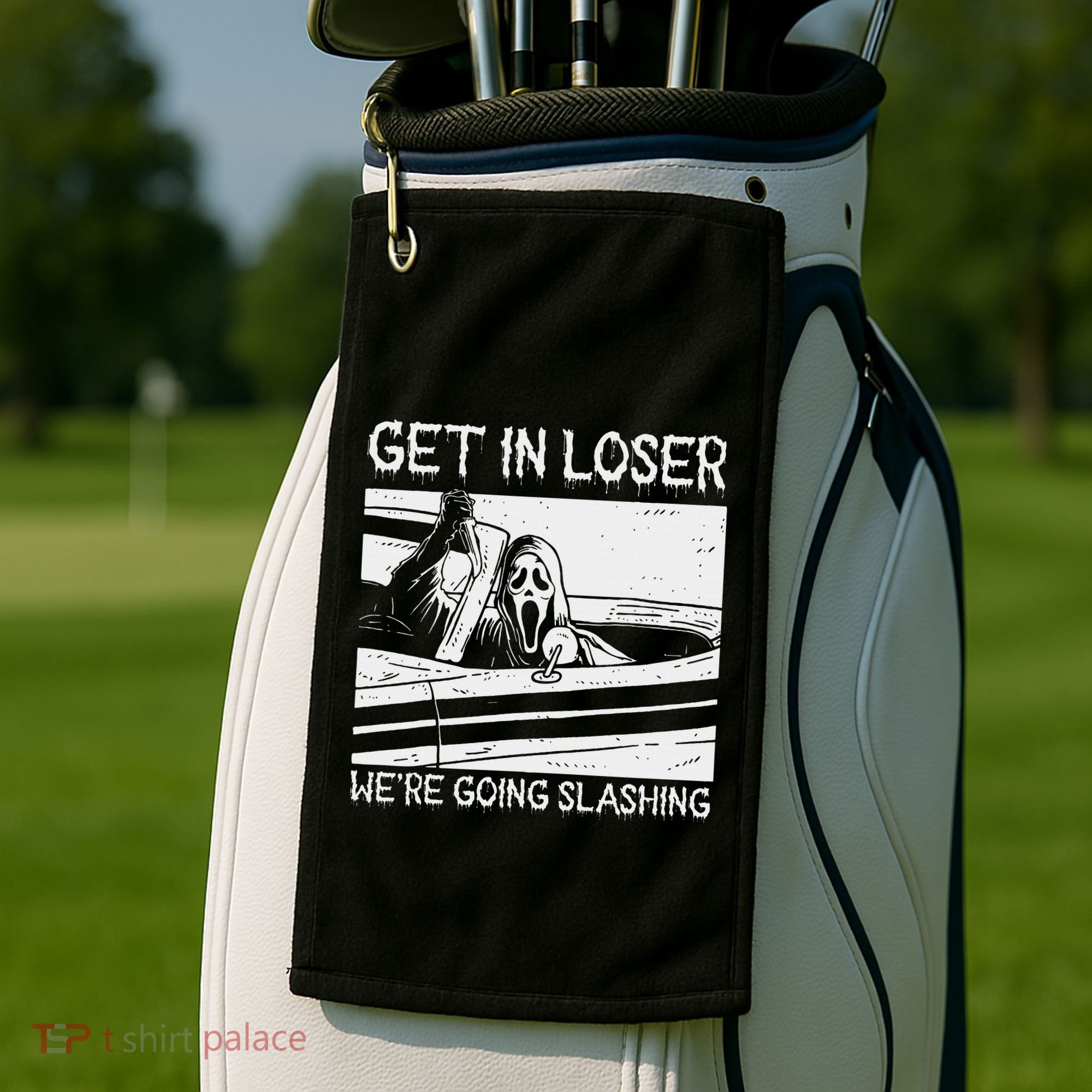 Horror Characters Get In Loser Were Going Slashing Golf Towel