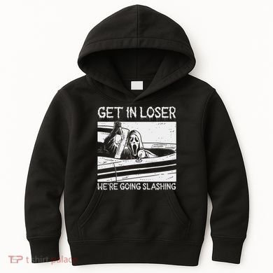 Horror Characters Get In Loser Were Going Slashing Kids Hoodie