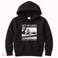 Horror Characters Get In Loser Were Going Slashing Kids Hoodie thumb 0