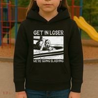 Horror Characters Get In Loser Were Going Slashing Kids Hoodie thumb 3