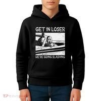 Horror Characters Get In Loser Were Going Slashing Kids Hoodie thumb 4