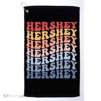 Hershey City Groovy Retro Golf Towel